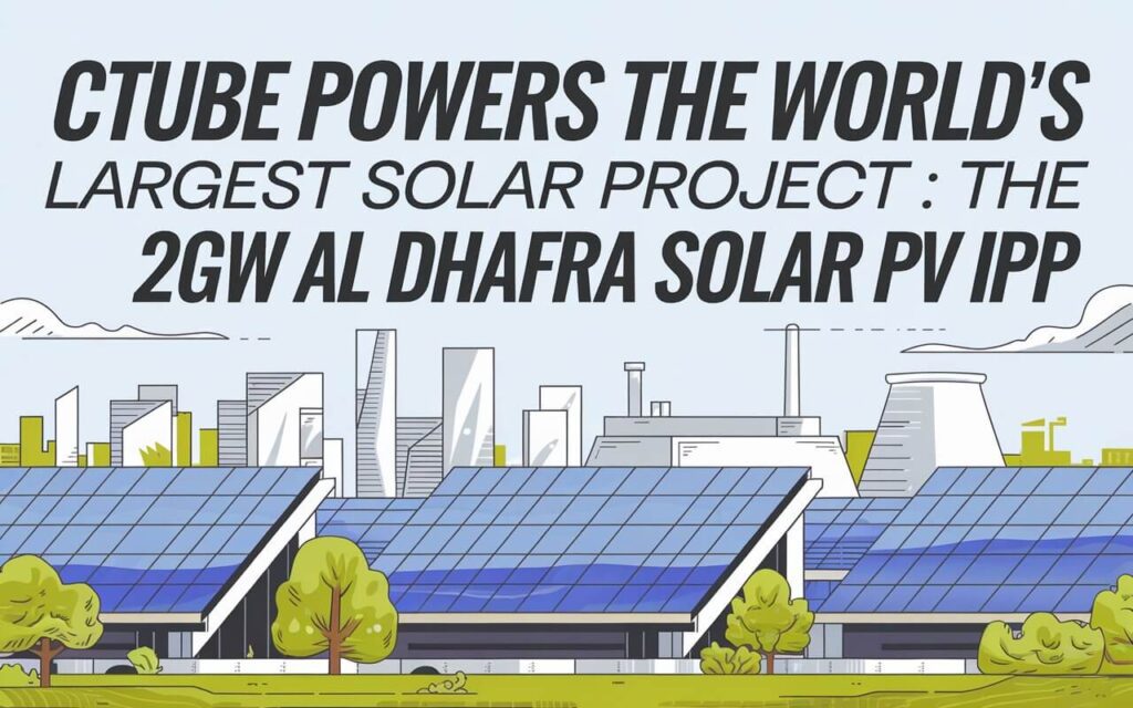 Ctube Powers the World’s Largest Solar Project The 2GW Al Dhafra Solar PV IPP