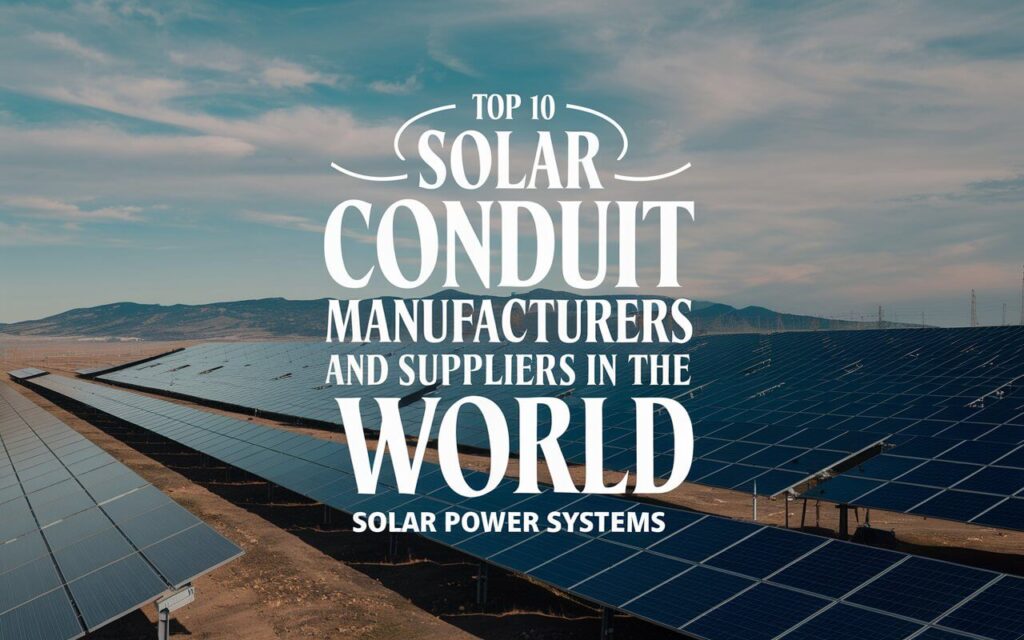 Top 10 Solar Conduit Manufacturers and Suppliers in the World