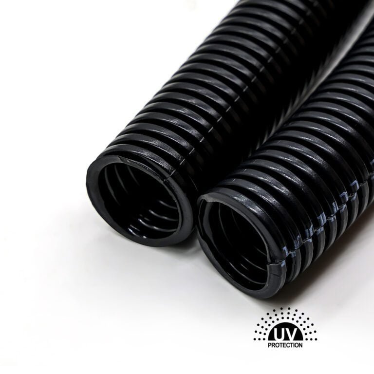 black split solar corrugated conduit 1