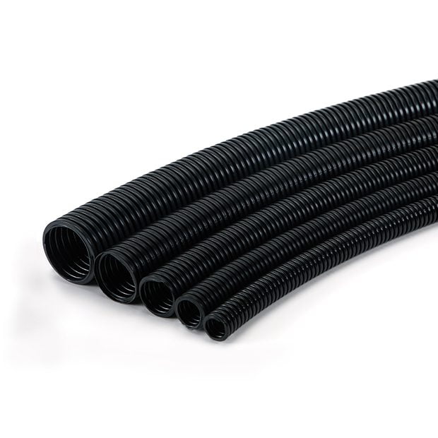 solar corrugated conduit black