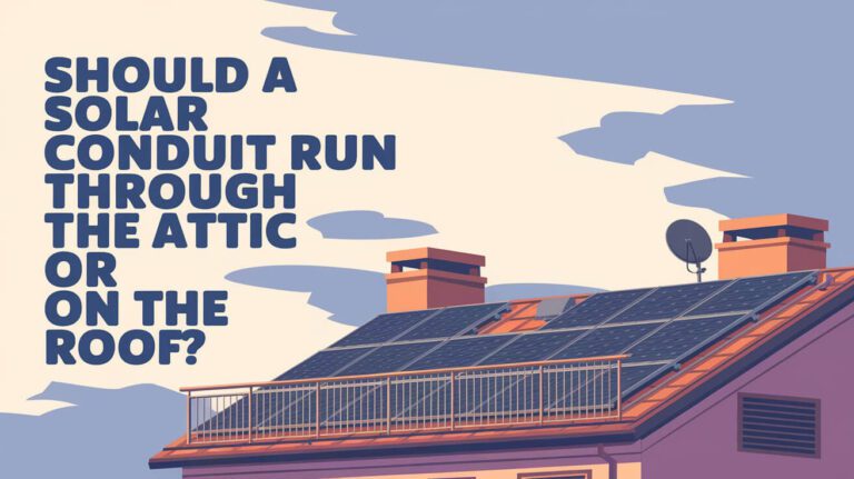 Should a Solar Conduit Run Through the Attic or on the Roof