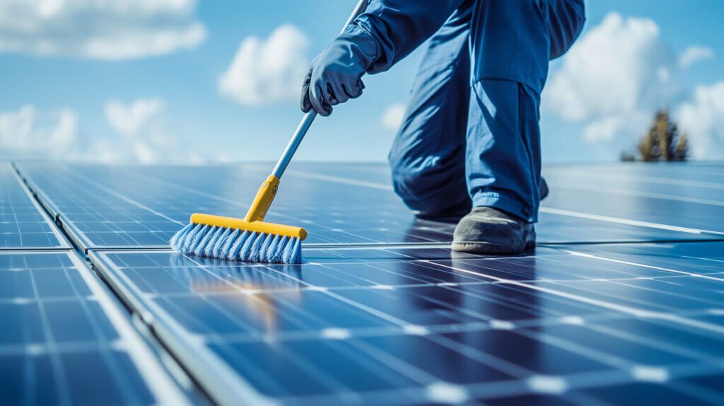 solar panel cleaning