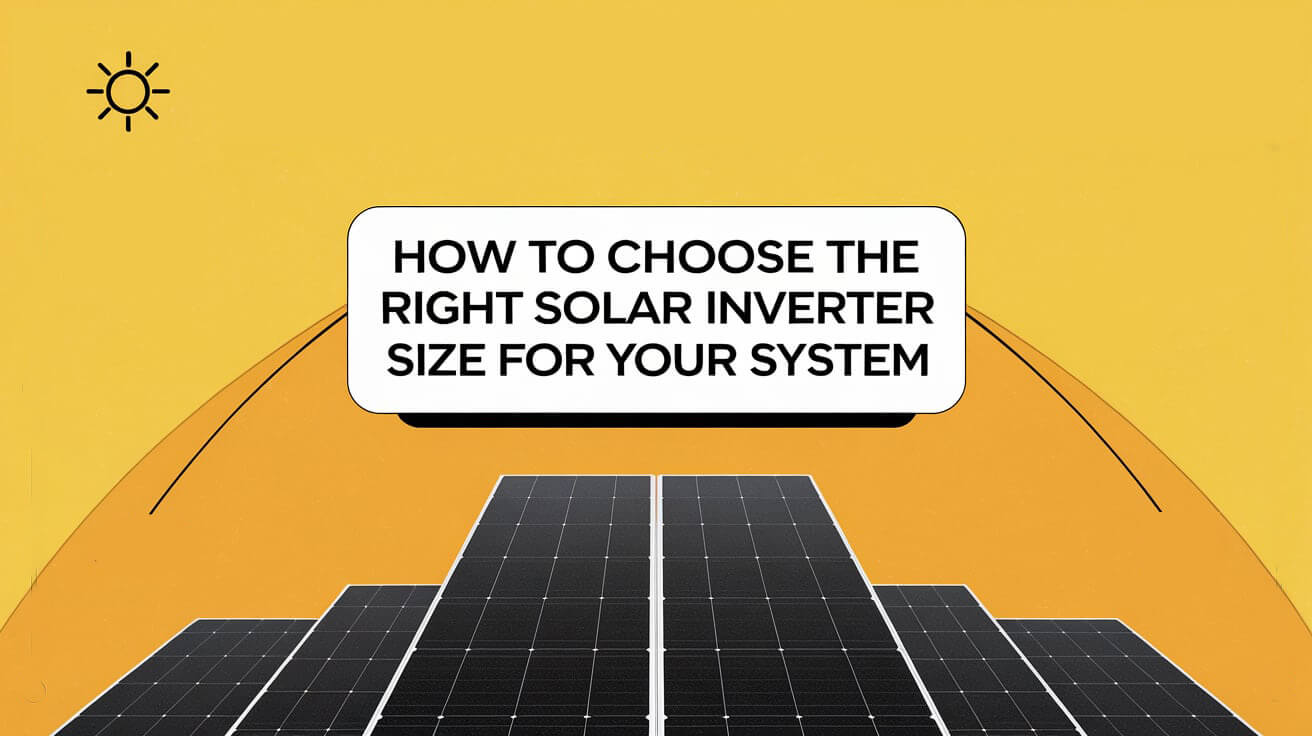 How to choose the right solar inverter for youtr systems